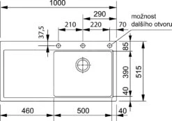 Franke Mythos - Fragranit Spülbecken MTG 611/7, 1000x515 Mm, Onyx 114.0250.542 -Franke Verkauf 038faa3f4c1b908650d27d68
