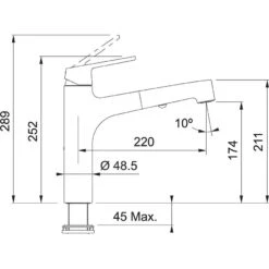 Franke Lift - Spültischarmatur FW 1668.031 Mit Ausziehbarem Brause, Verchromt 115.0621.668 -Franke Verkauf 03d2a41064831c1576b4fb8c