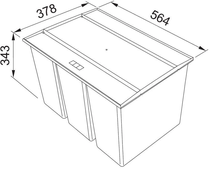 Franke Abfalltrennsysteme - Abfalleimer Easysort 600-3-0, Eingebaut 121.0494.192 4 Franke Abfalltrennsysteme - Abfalleimer Easysort 600-3-0, Eingebaut 121.0494.192 - Image 2