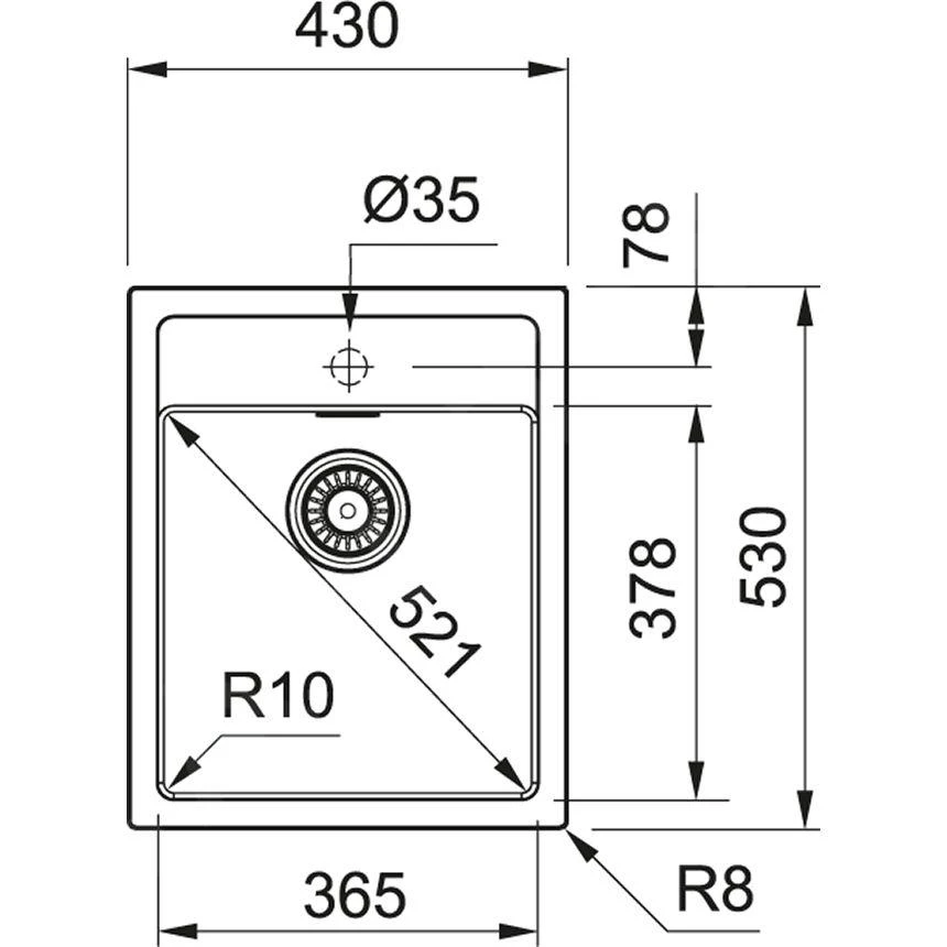 Franke Sirius - Tectonite Spülbecken SID 610-40, 430x530 Mm, Schwarz 114.0503.041 4 Franke Sirius - Tectonite Spülbecken SID 610-40, 430x530 Mm, Schwarz 114.0503.041 - Image 2