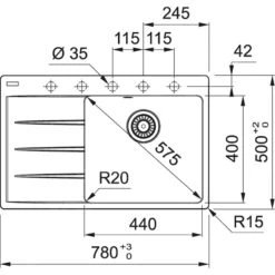Franke Sets - Set G216, Fragranit Spülbecken CNG 611-78 TL/2 Und Küchenarmatur Samoa, Schwarz Matt/Chrom 114.0650.798 -Franke Verkauf 10c221f05b04d68c7c246968 12