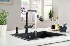 Franke Active New - Spültischarmatur FN 6110.901, Mit Ausziehbarer Brause, Schwarz Matt 115.0653.382 -Franke Verkauf 128d766c6e20e3535876d8a2