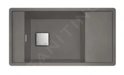 Franke Fresno - Fragnitspüle FSG 611-88, 877x495 Mm, Steingrau 114.0651.013