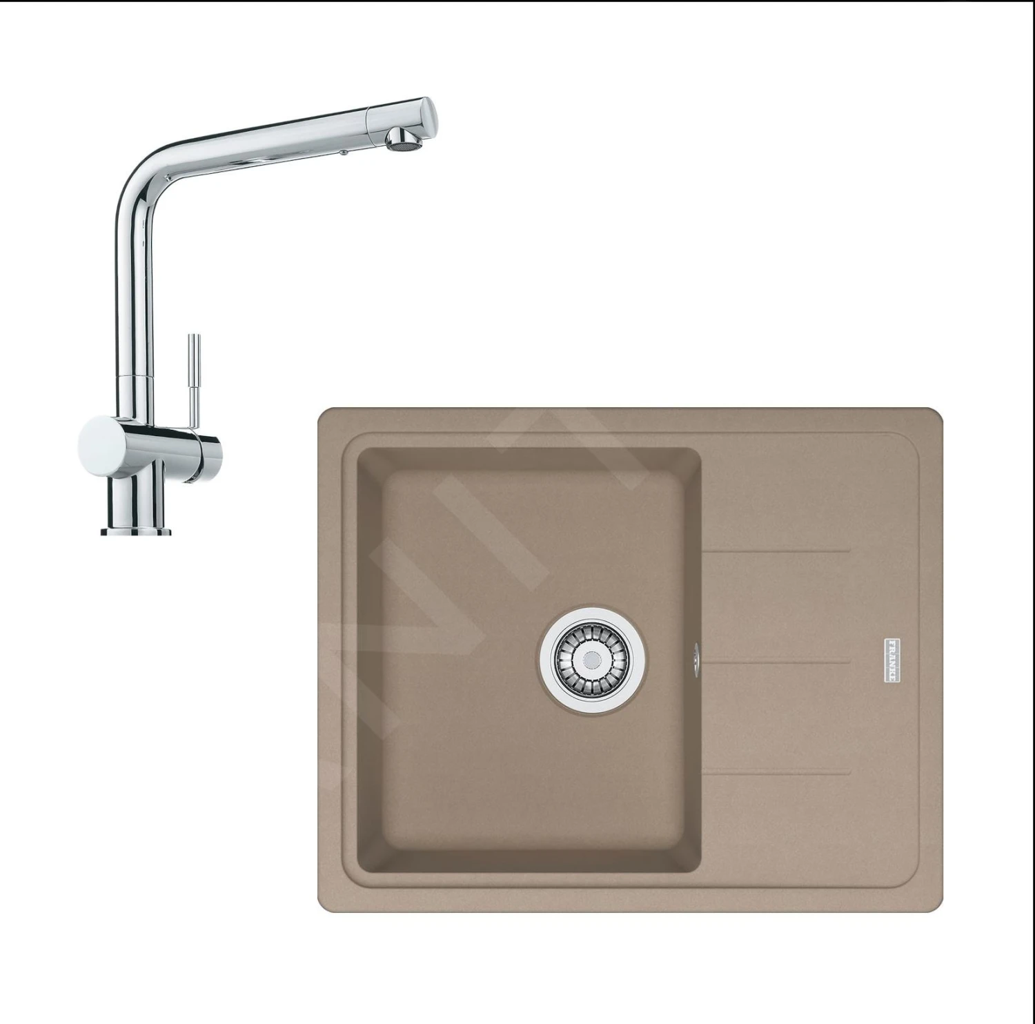 Franke Sets - Küchenset G95, Fragranitspüle BFG 611-62 Und Spültischarmatur Samoa, Kaschmir/ververchromtt 114.0510.399 3 Franke Sets - Küchenset G95, Fragranitspüle BFG 611-62 Und Spültischarmatur Samoa, Kaschmir/ververchromtt 114.0510.399