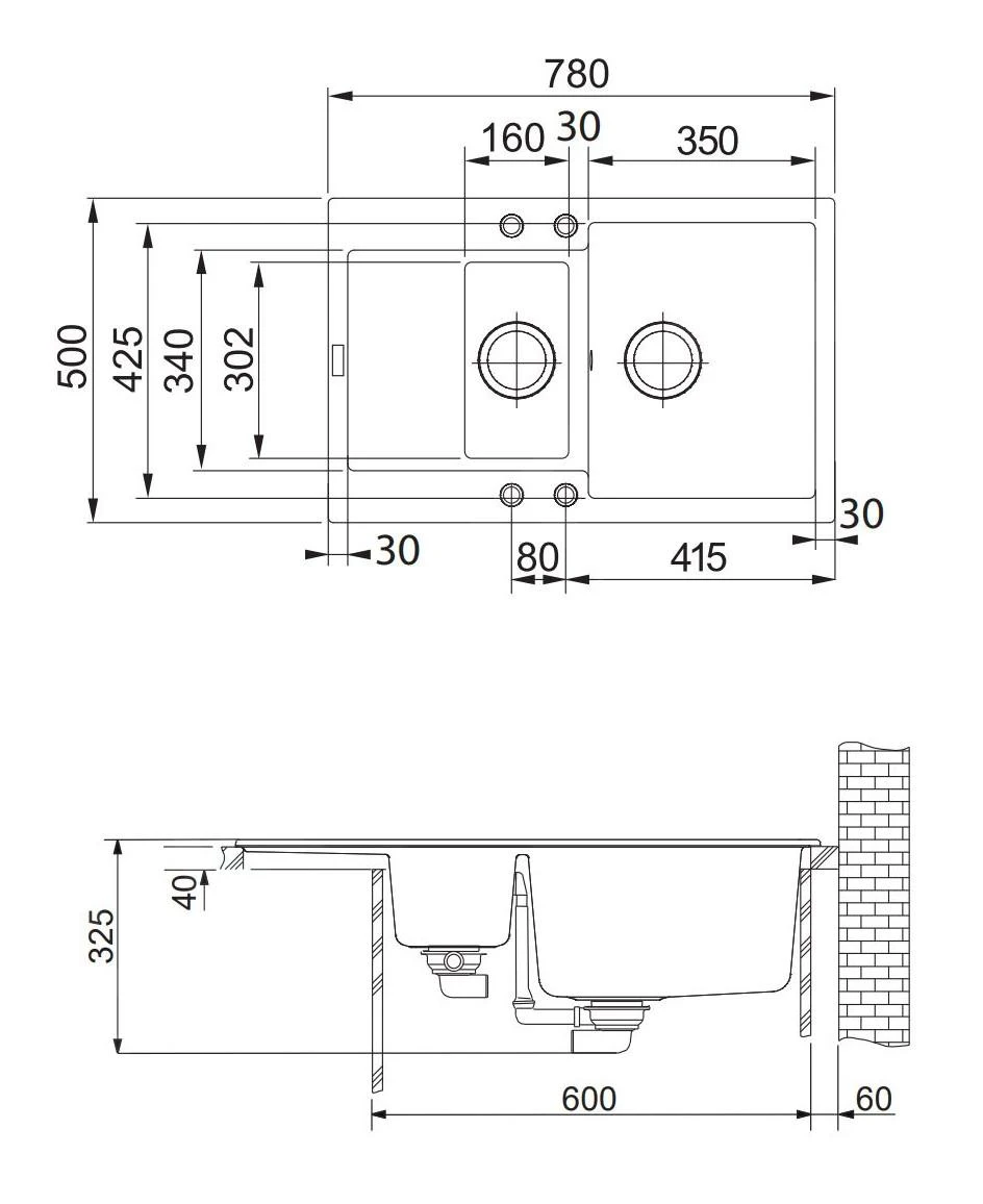 Franke Maris - Fragranit Spülbecken MRG 651-78, 780x500 Mm, Steingrau 114.0285.340 4 Franke Maris - Fragranit Spülbecken MRG 651-78, 780x500 Mm, Steingrau 114.0285.340 - Image 2