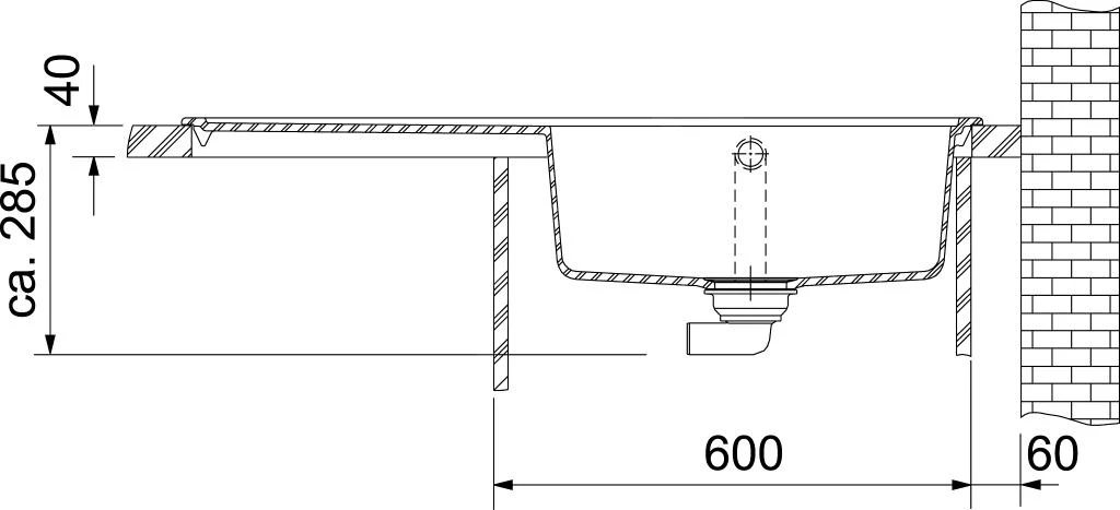 Franke Mythos - Fragranit Spülbecken MTG 611/7, 1000x515 Mm, Steingrau 114.0150.014 5 Franke Mythos - Fragranit Spülbecken MTG 611/7, 1000x515 Mm, Steingrau 114.0150.014 - Image 3