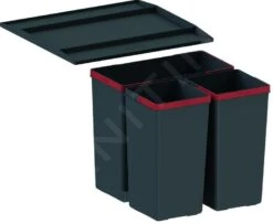 Franke Abfalltrennsysteme - Abfalleimer Easysort 450-1-2, Eingebaut 121.0494.150