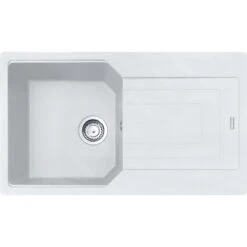 Franke Urban - Fragranit Spülbecken UBG 611-86, 860x500 Mm, Weiß Eis 114.0582.825