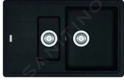 Franke Basis - Fragranit Küchenspüle BFG 651-78, 780x500 Mm, Schwarz Matt 114.0661.514