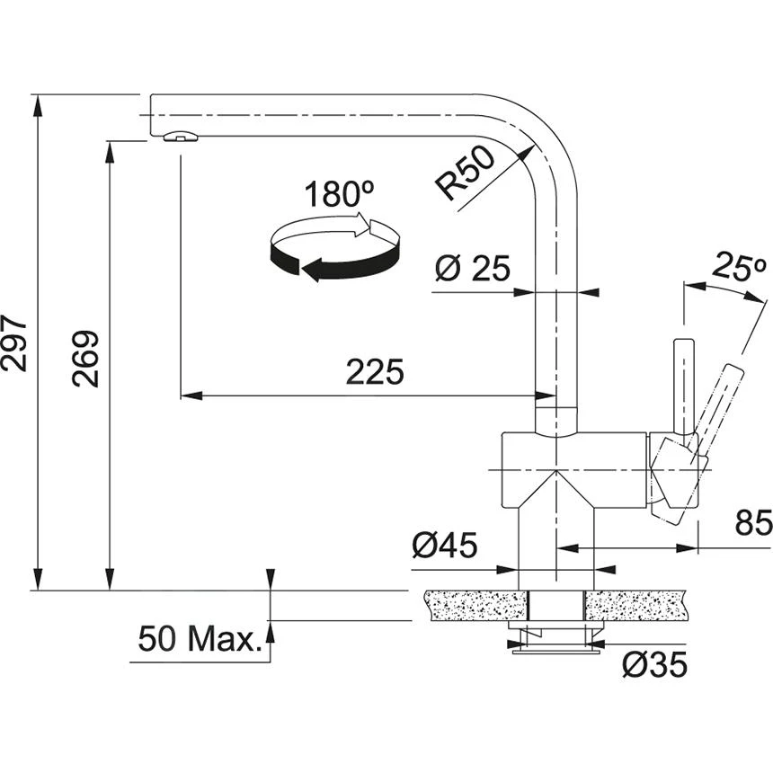 Franke Atlas Neo - Elektronische Spültischarmatur FC 5489. 502, Schwarz 115.0625.525 4 Franke Atlas Neo - Elektronische Spültischarmatur FC 5489. 502, Schwarz 115.0625.525 - Image 2