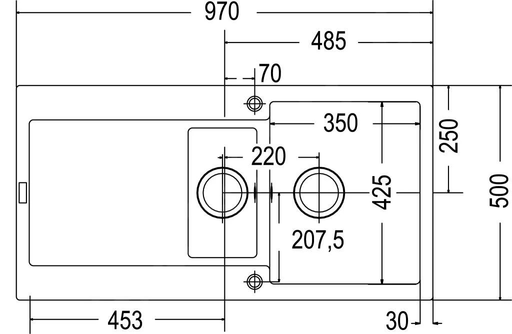 Franke Maris - Fragranit Spülbecken MRG 651, 970x500 Mm, Steingrau 114.0120.253 5 Franke Maris - Fragranit Spülbecken MRG 651, 970x500 Mm, Steingrau 114.0120.253 - Image 3