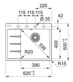 Franke Sets - Set G216, Fragranit Spülbecken CNG 611-78 TL/2 Und Küchenarmatur Samoa, Onyx/Chrom 114.0650.796 -Franke Verkauf 3fbdafe593b7b83f15de1788 5
