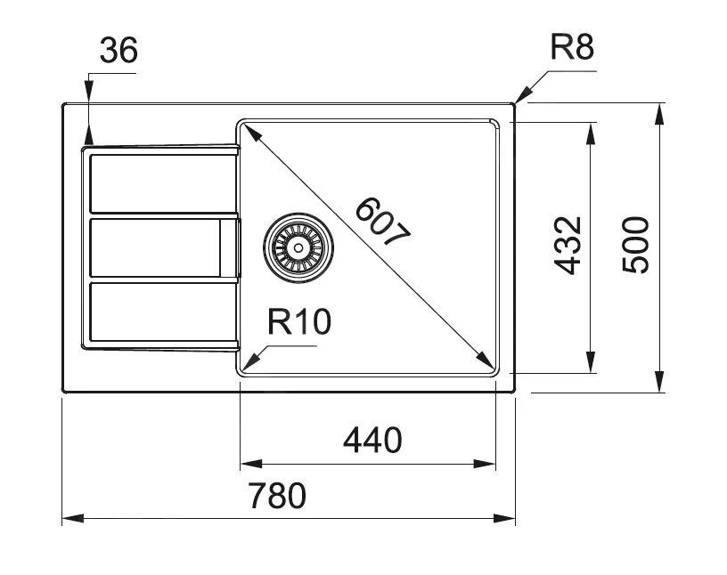 Franke Sets - Küchenset T106, Tectonite-Spüle S2D 611-78 XL Und Armatur FP 9000.031, Grau / Chrom 143.0675.733 4 Franke Sets - Küchenset T106, Tectonite-Spüle S2D 611-78 XL Und Armatur FP 9000.031, Grau / Chrom 143.0675.733 - Image 2