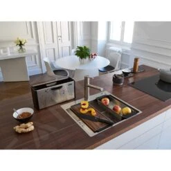 Franke Zubehör - Box Zum Spülbecken Mit Zubehör, Edelstahl/Kunststoff Schwarz 112.0619.946 -Franke Verkauf 46cd98e3f813d811ad651018