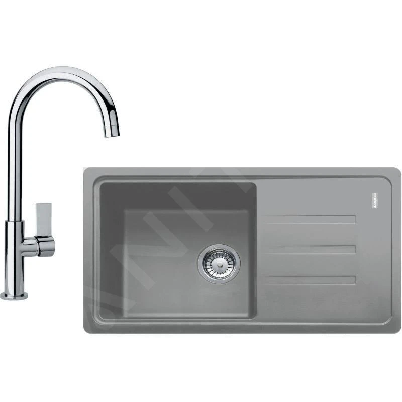 Franke Sets - Küchenset G119, Fragranitspüle BSG 611-78/39 + Armatur FP 0408.031, Steingrau/Chrom 114.0441.165 3 Franke Sets - Küchenset G119, Fragranitspüle BSG 611-78/39 + Armatur FP 0408.031, Steingrau/Chrom 114.0441.165