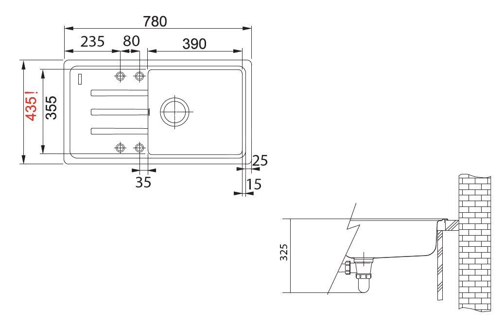 Franke Malta - Fragranit Spülbecken STG 611-78, 780x435 Mm, Schwarz Matt 114.0661.516 4 Franke Malta - Fragranit Spülbecken STG 611-78, 780x435 Mm, Schwarz Matt 114.0661.516 - Image 2