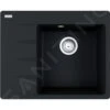 Franke Centro - Fragranit-Spüllbecken CNG 611-62 TL/7, 620x500 Mm, Onyx 114.0637.492