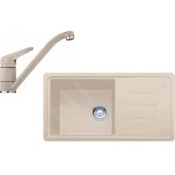 Franke Sets - Küchenset G121, Fragranitspüle BSG 611-78/39 + Armatur FC 9541.082, Sahara/Chrom 114.0441.172