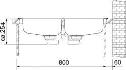 Franke Euroform - Spülbecken Edelstahl EFN 620-78, 780x475 Mm + Siphon 101.0120.102 -Franke Verkauf 78ce3ef95ec53c40b60978b0