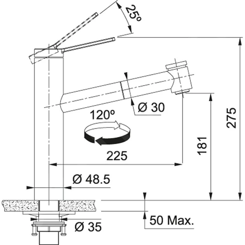 Franke Tango Neo - Spültischarmatur FC 6389.501 Mit Ausziehbarer Brause, Edelstahl 115.0596.389 4 Franke Tango Neo - Spültischarmatur FC 6389.501 Mit Ausziehbarer Brause, Edelstahl 115.0596.389 - Image 2