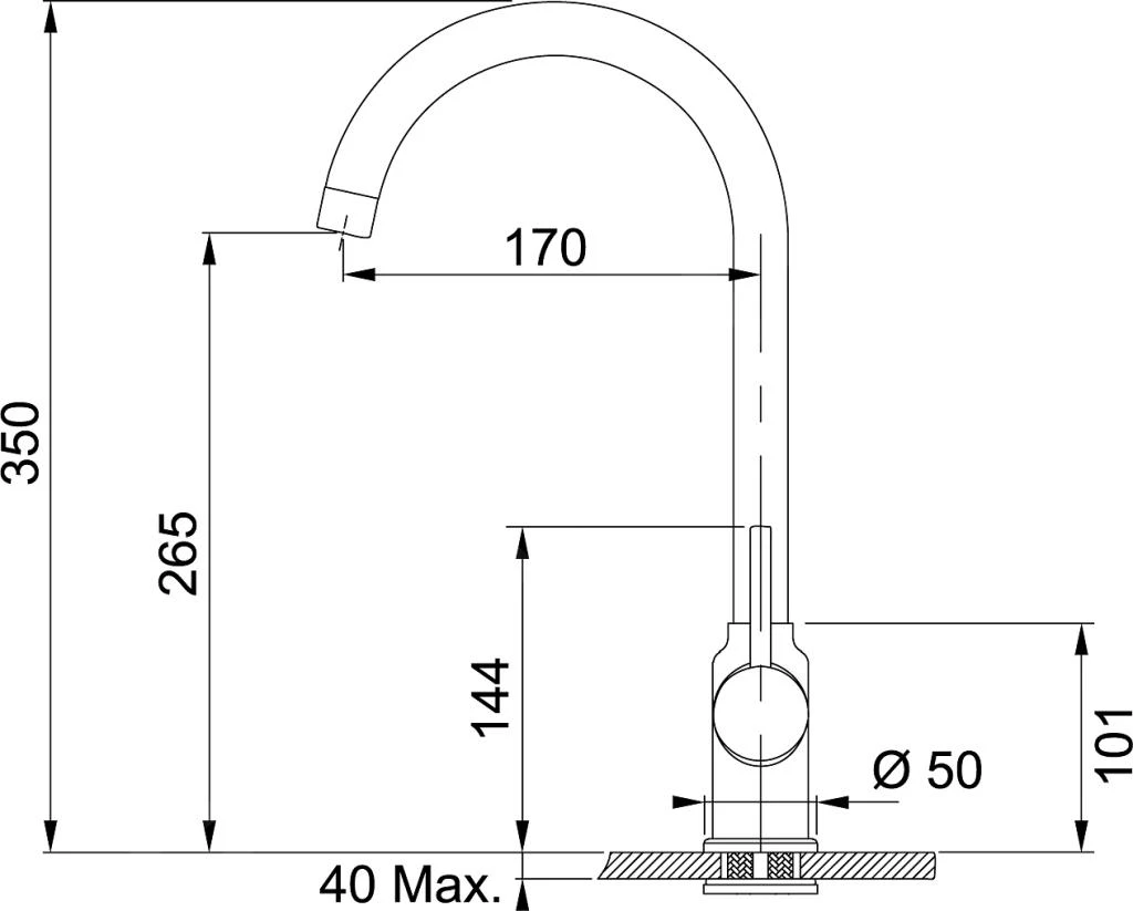 Franke Sets - Küchenset T30, Tectonite Spülbecken OID 611-78, Schwarz + Küchenarmatur FP 9900, Schwarz 114.0366.039 6 Franke Sets - Küchenset T30, Tectonite Spülbecken OID 611-78, Schwarz + Küchenarmatur FP 9900, Schwarz 114.0366.039 - Image 4