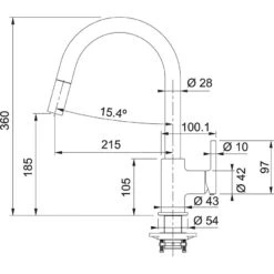Franke Lina - Spültischarmatur FC 6051.084 Mit Ausziehbarem Endstück, Felsgrau 115.0626.057 -Franke Verkauf 85a6937e9bcbf08ac6b098d1 4