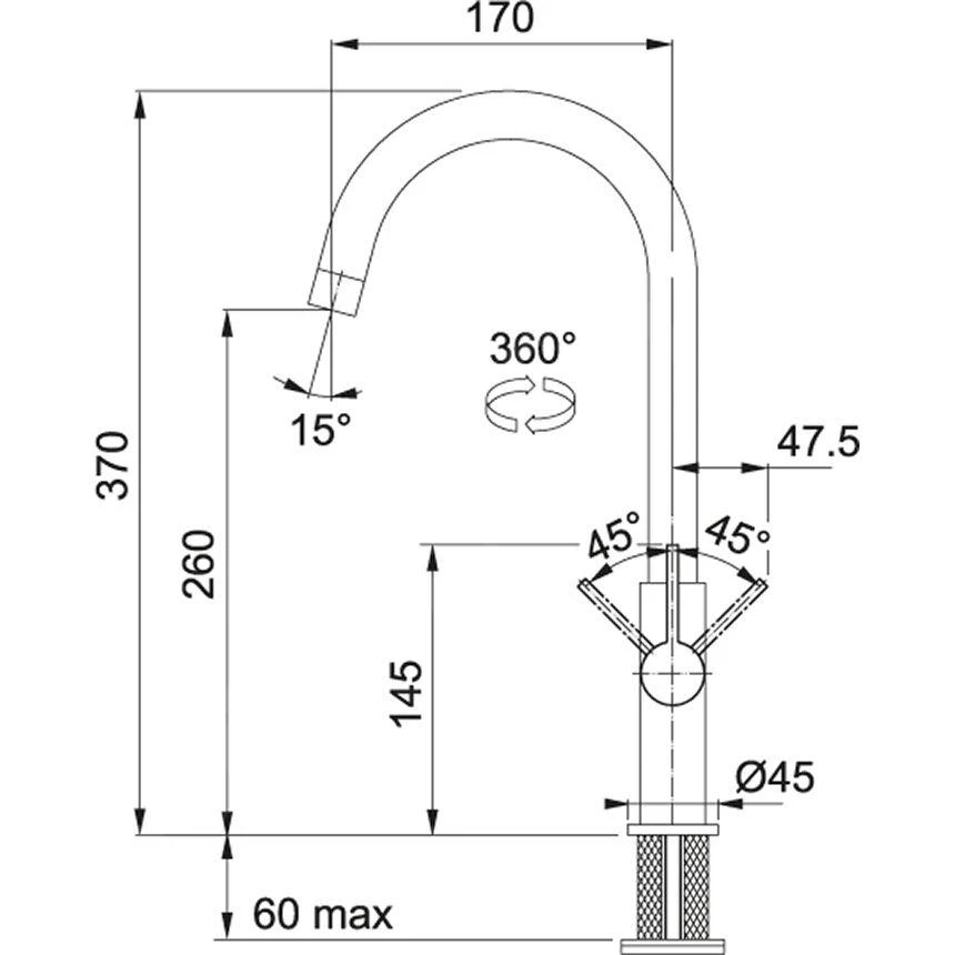 Franke Sets - Küchenset G169, Fragnitspüle MRG 611-78 BB Und Spültischarmatur FP 0408.031, Steingrau/verchromt 114.0587.961 5 Franke Sets - Küchenset G169, Fragnitspüle MRG 611-78 BB Und Spültischarmatur FP 0408.031, Steingrau/verchromt 114.0587.961 - Image 3