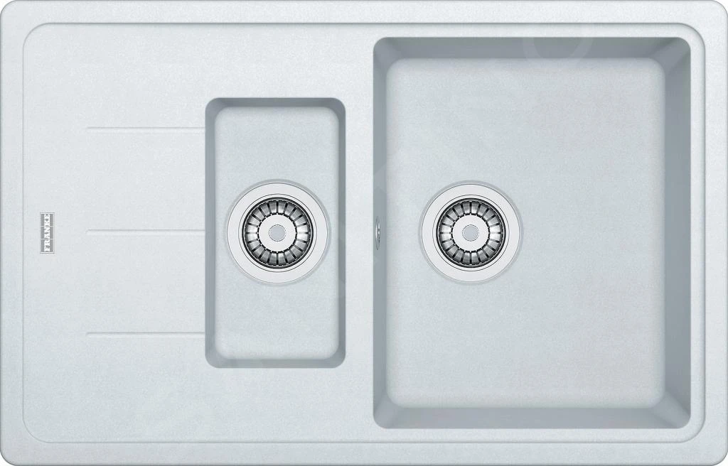 Franke Basis - Fragranit Spülbecken BFG 651-78, 780x500 Mm, Weiß Eis 114.0285.214 3 Franke Basis - Fragranit Spülbecken BFG 651-78, 780x500 Mm, Weiß Eis 114.0285.214
