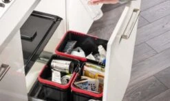 Franke Abfalltrennsysteme - Abfalleimer 300-45 Trio, Eingebaut 121.0150.145 -Franke Verkauf 9a061ab322503096dc108629