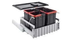 Franke Abfalltrennsysteme - Abfalleimer 300-60 Trio, Eingebaut 121.0150.146