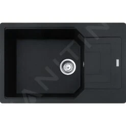 Franke Urban - Fragranit-Spüllbecken UBG 611-78 BB, 780x500 Mm, Onyx 114.0652.403