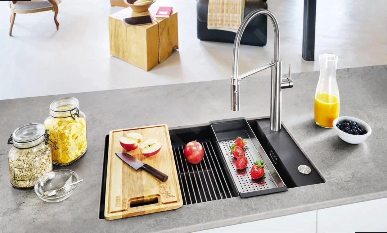 Franke Kubus 2 - Fragranit Spülbecken KNG 110-62, 760x460 Mm, Onyx 125.0512.515 5 Franke Kubus 2 - Fragranit Spülbecken KNG 110-62, 760x460 Mm, Onyx 125.0512.515 - Image 3