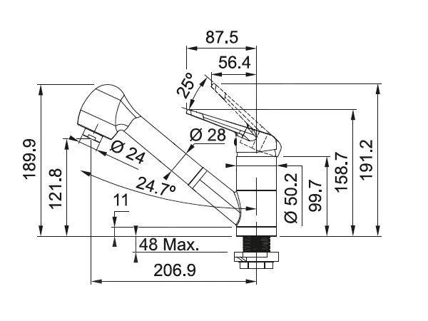 Franke Küchenarmaturen - Spültischarmatur FC 6311 Mit Ausziehbarer Geschirrbrause, Chrom 115.0513.037 4 Franke Küchenarmaturen - Spültischarmatur FC 6311 Mit Ausziehbarer Geschirrbrause, Chrom 115.0513.037 - Image 2