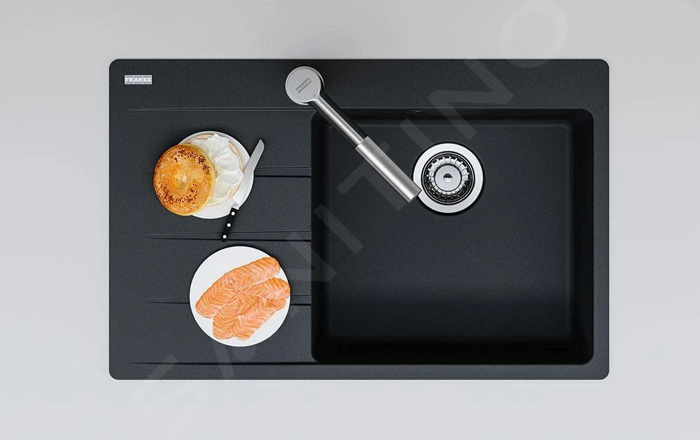 Franke Centro - Fragranit-Spüllbecken CNG 611-78 TL/7, 780x500 Mm, Onyx 114.0637.510 6 Franke Centro - Fragranit-Spüllbecken CNG 611-78 TL/7, 780x500 Mm, Onyx 114.0637.510 - Image 4