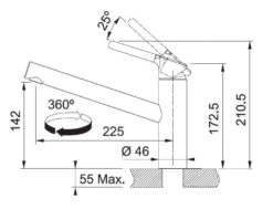 Franke Orbit - Einhebelmischer FC 3148.031, Verchromt 115.0623.148 -Franke Verkauf bca1269c2e76e951b2efe106