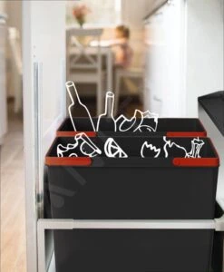 Franke Abfalltrennsysteme - Abfalleimer Easysort 450-2-0, Eingebaut 121.0494.182 -Franke Verkauf c6fa868614eb79c625451190