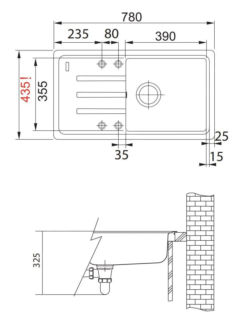 Franke Sets - Küchenset G119, Fragranitspüle BSG 611-78/39 + Armatur FP 0408.031, Steingrau/Chrom 114.0441.165 4 Franke Sets - Küchenset G119, Fragranitspüle BSG 611-78/39 + Armatur FP 0408.031, Steingrau/Chrom 114.0441.165 - Image 2