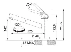 Franke Orbit - Küchenarmatur Mit Ausziehbarem Auslauf FC 3149.031, Verchromt 115.0623.149 -Franke Verkauf ca886d7992e85e7923a29c8c