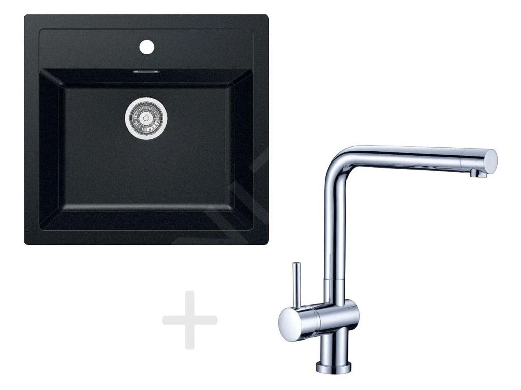 Franke Sets - Küchenset T13, Tectonite Spülbecken SID 610, Schwarz + Küchenarmatur Samoa, Chrom 114.0283.125 3 Franke Sets - Küchenset T13, Tectonite Spülbecken SID 610, Schwarz + Küchenarmatur Samoa, Chrom 114.0283.125