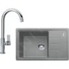 Franke Sets - Küchenset G115, Fragranit Spülbecken BSG 611-62, Steingrau + Küchenarmatur FP 0408.031, Chrom 114.0440.670 -Franke Verkauf f1611bcaa73aaa6c0c9b4c9c