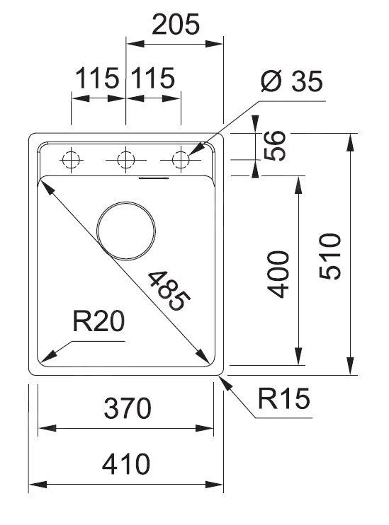 Franke Sets - Set G240, Fragranitspüle MRG 610-37 RTL Und Armatur FP 0408.031, Onyx / Chrom 114.0675.647 4 Franke Sets - Set G240, Fragranitspüle MRG 610-37 RTL Und Armatur FP 0408.031, Onyx / Chrom 114.0675.647 - Image 2