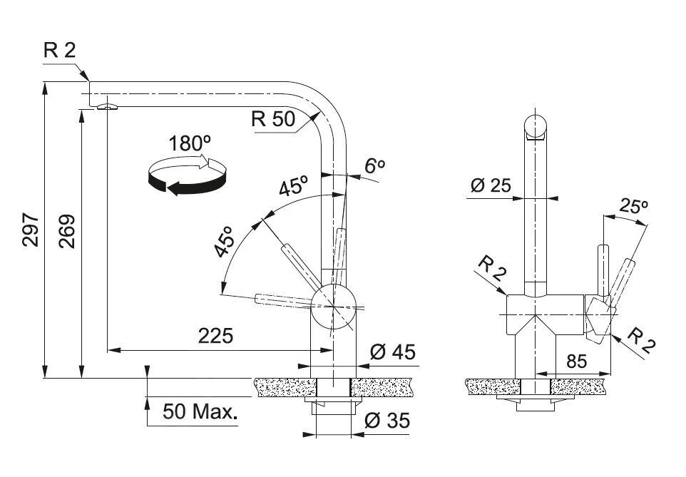 Franke Atlas Neo - Spültischarmatur FC 3834.505, Kupfer 115.0628.204 4 Franke Atlas Neo - Spültischarmatur FC 3834.505, Kupfer 115.0628.204 - Image 2